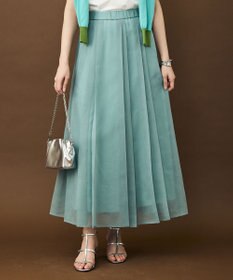 自由区 オーガンジープリーツ スカート