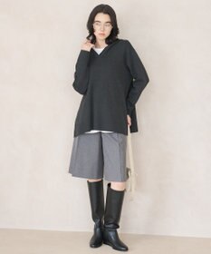UNFILO スウェットライクニット フーディ