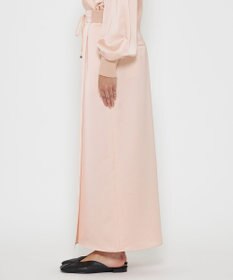 uncrave 【洗濯機洗い可】サテン ドロストスカート（uncrave WHITE）