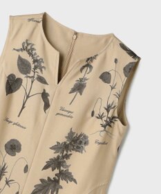 GRACE CONTINENTAL ボタニカルプリントフレアワンピース