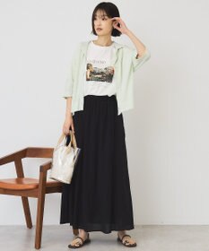 AMERICAN HOLIC 襟付き5分袖ニットカーディガン