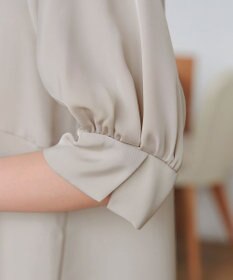 Tiaclasse 【洗える】パフスリーブ切替フレアチュニック