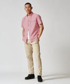 J.PRESS MEN オーガニックコットンサッカーギンガムチェックシャツ