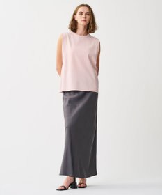 uncrave ダブルフェイスジャージー ノースリーブカットソー