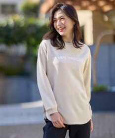 ANY ジョーゼットロゴプリントTシャツ