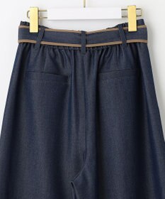 ANY SIS 【洗える】バイカラートリミングワイド パンツ