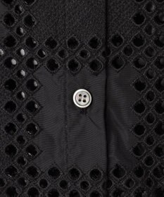 ICB L スクエアエンブロイダリー クロップドシャツ