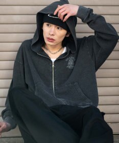 WEGO 【ユニセックス着用ITEM】ワッフルZIPパーカー