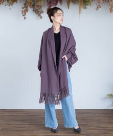 Tiaclasse 【洗える】ストール風カーディガン