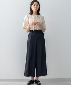 組曲 S 【WEB限定】ヴィンテージジョーゼットフリル ブラウス