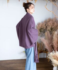 Tiaclasse 【洗える】ストール風カーディガン