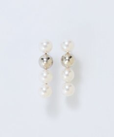 Phoebe 【金属アレルギー対応】ミックスドットピアス　シルバー/ニッケルフリー/パール