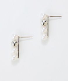 Phoebe 【金属アレルギー対応】ミックスドットピアス　シルバー/ニッケルフリー/パール