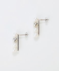 Phoebe 【金属アレルギー対応】ミックスドットピアス　シルバー/ニッケルフリー/パール