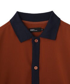 CRAFT STANDARD BOUTIQUE 【クールドライ】バイカラーニット衿ポロシャツ