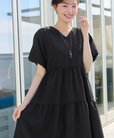 Tiaclasse リップルティアードワンピース