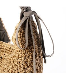 UNBILLION カシュカシュ cachecache / ドロストギャザーハンドル柄編2wayトート