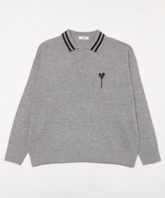 WEGO ラインポロニットプルオーバー