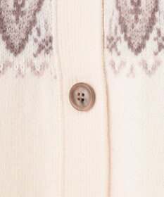 J.PRESS LADIES S 【洗える】FAIR ISLE 求心編み カーディガン