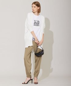 ICB 【洗える】 キュプラナイロンストレッチ ジョグパンツ