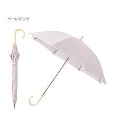 MOONBAT DAKS 晴雨兼用日傘 長傘 ドット ジャカード ボーラ刺繍