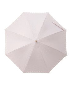 MOONBAT DAKS 晴雨兼用日傘 長傘 ドット ジャカード ボーラ刺繍