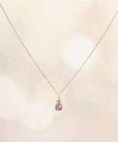 Phoebe 【K10】ジュエルラックネックレス　アメジスト/2月誕生石/天然石/全長:40cm/BOX＆ショッパーつき