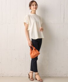 組曲 【WEB限定】ライトジョーゼット袖タック ブラウス