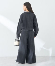 earth music&ecology フリンジロゴショート丈Ｇジャン