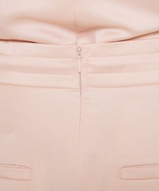 uncrave 【洗濯機洗い可】サテン ドロストスカート（uncrave WHITE）