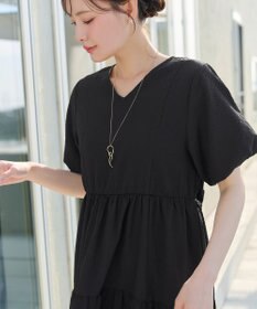 Tiaclasse リップルティアードワンピース