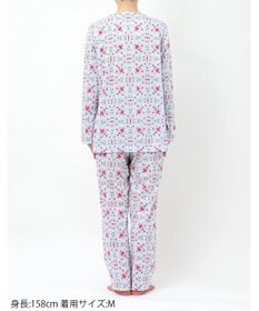 WACOAL パジャマ 長袖 長ズボン 綿100%(本体) 天竺素材 ミントン レディース NDX563 /ワコール