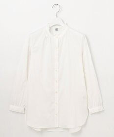 J.PRESS LADIES L 【洗える】BEZ ストライプ フリルネック ブラウス