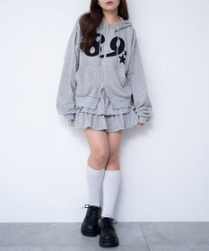 WEGO グラフィックZIPパーカー