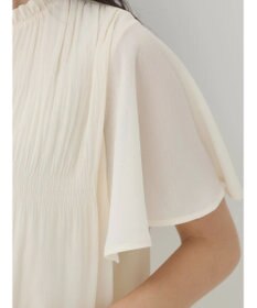 earth music&ecology マジョリカプリーツ半袖ブラウス