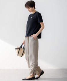 23区 【接触冷感/洗える】フィブリルツイル シャーリング パンツ