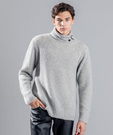 JOSEPH HOMME エクストラファインブークレ　タートルネックニット