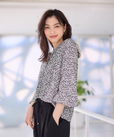 ANY 【洗濯機可能】とろみギャザーブラウス