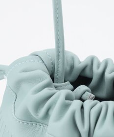 23区 【CLASSY.6月号掲載】MARCO MASI レザーフリンジ ミニ巾着 バッグ