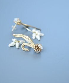 monshiro 【ガラスパール】スズランプチ ピアス