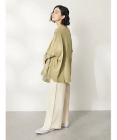 CRAFT STANDARD BOUTIQUE シルケット天竺　フロントギャザーＢＩＧ　Ｔｅｅ　Ｌ／Ｓ