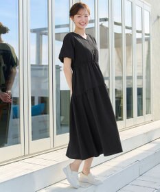 Tiaclasse リップルティアードワンピース