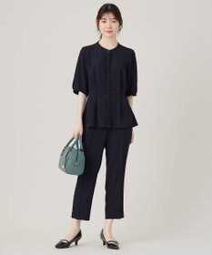 ANY SIS 【接触冷感・UVカット・速乾】コンフォートビューティサテン ブラウス