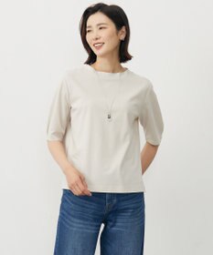 J.PRESS LADIES S 【洗える・抗菌防臭・接触冷感・吸水速乾】ドライポンチ モックネック カットソー