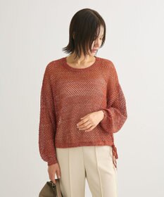 Green Parks ラメメッシュニットプルオーバー