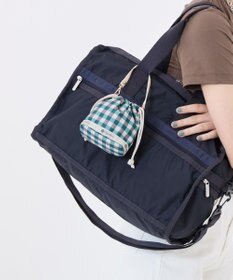 LeSportsac DRAWSTRING BUCKET CHARM/フォレストギンガム