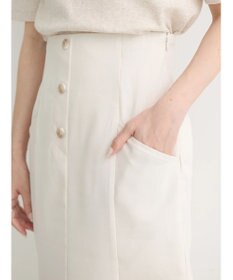 earth music&ecology フロントボタンマーメイドスカート