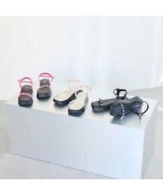 MODE ET JACOMO <noyau>パールデザイン厚底スポーツサンダル