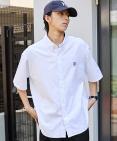 WEGO 【ユニセックス着用ITEM/MLサイズ展開】オックスフォードワンポイントシャツ（SS）