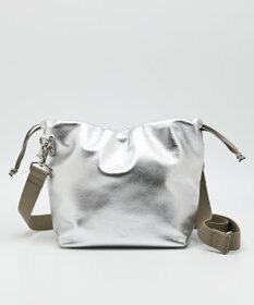 blancle メタリックレザー ドローストリング2wayバッグ